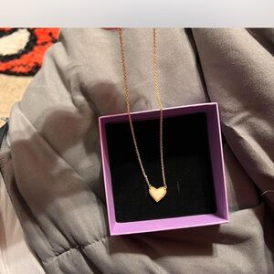 Kendra Scott Gold Heart Necklace